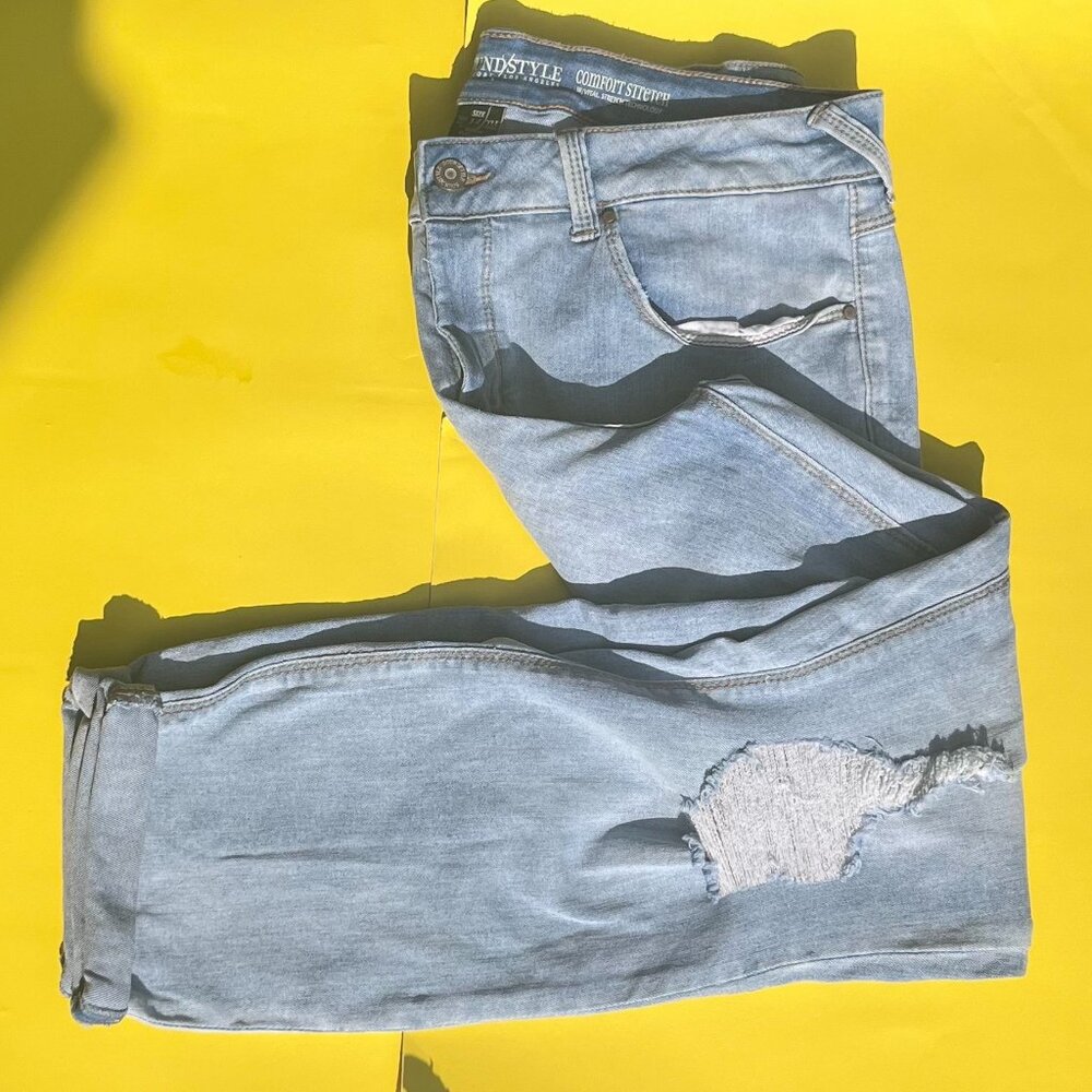 Light Blue Stretchy Skinny Jeans